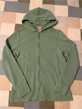 L.L. Bean Women’s Green Full-Zip Hoodie